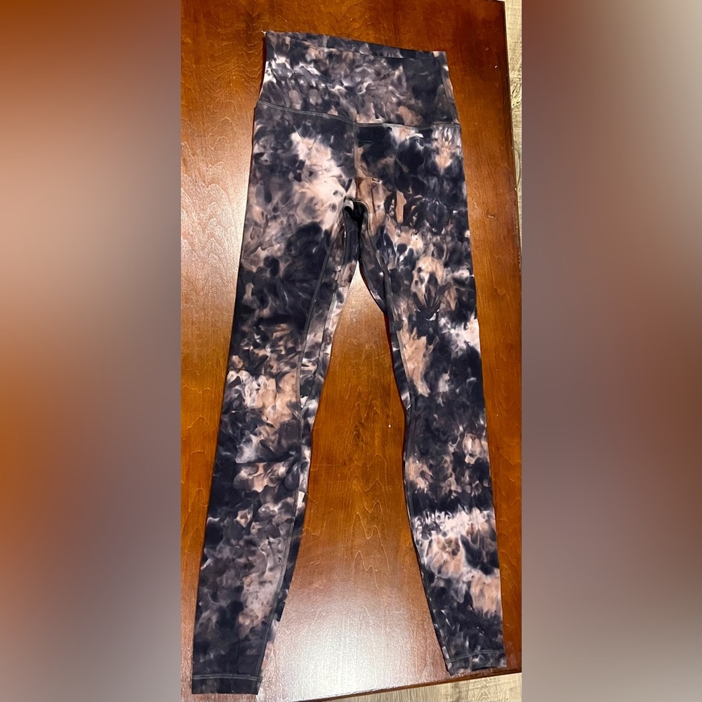 Lululemon align HR pant 28 inch size 4 diamond dye graphite grey pink pastel
